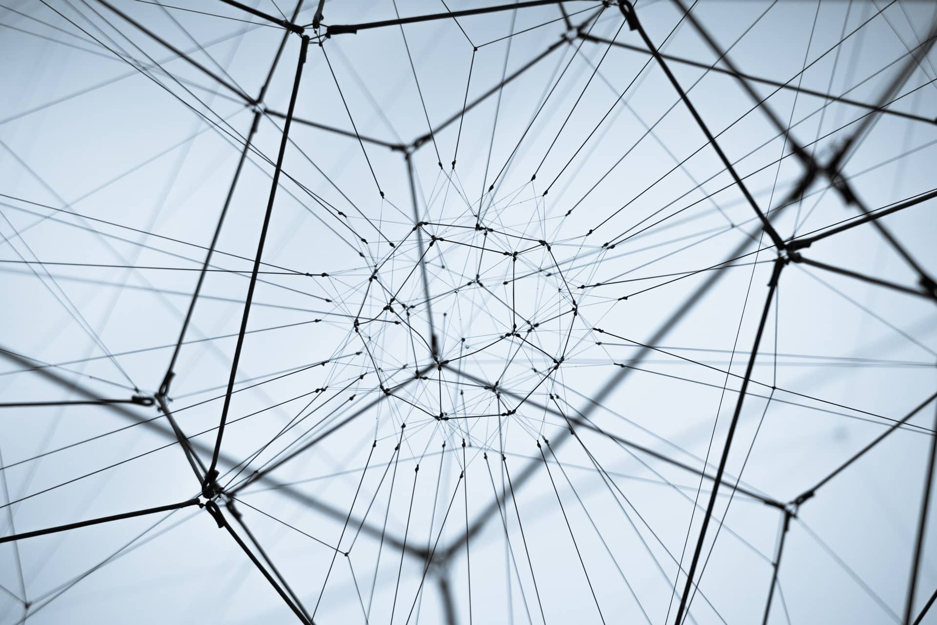 Art exhibition illustrating a network